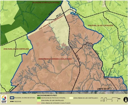 mapa PDOT DF 140