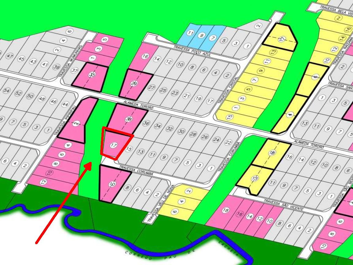 Lote à venda Condomínio Santa Monica DF140 Jardim Botânico Brasília Travessa Corumbá 17